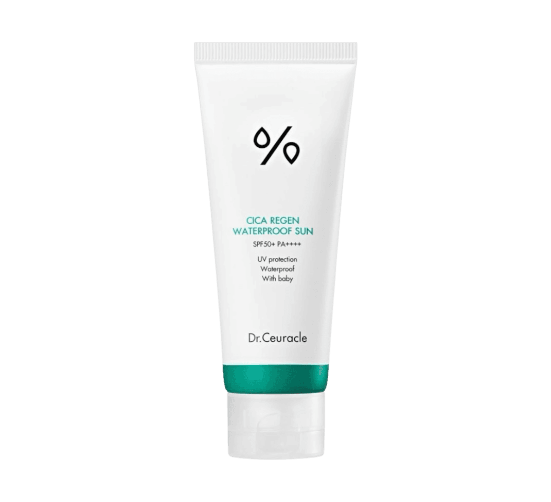 Водостійкий сонцезахисний крем / Dr.Ceuracle Cica Regen Waterproof Sun SPF 50+ (100мл)