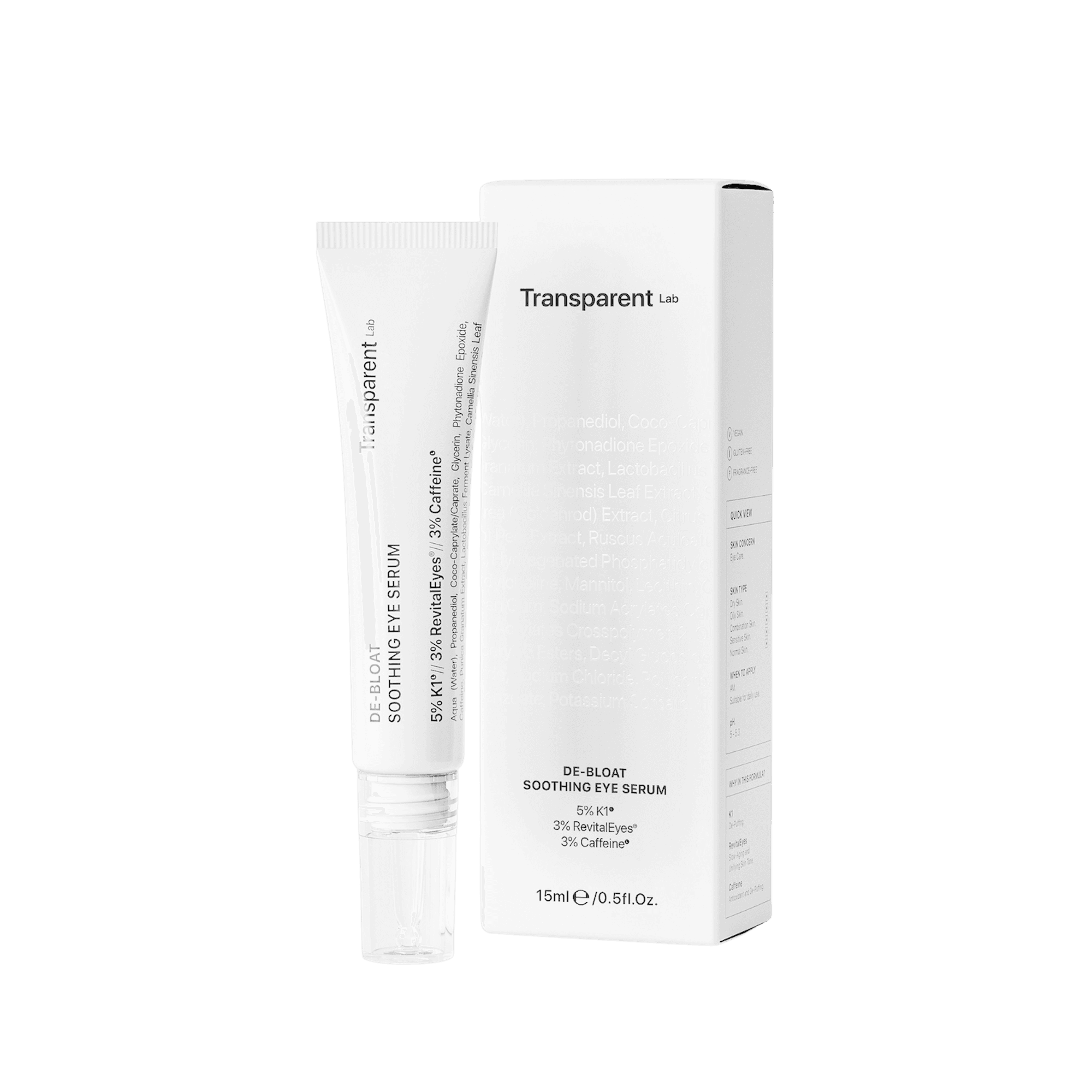 Денна крем-сироватка / Transparent-Lab DE-BLOAT Soothing Eye Serum (15мл)