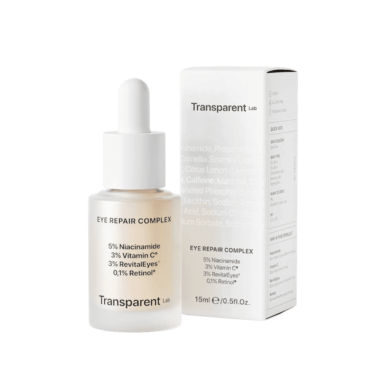 Нічна сироватка для контуру очей / Transparent-Lab Eye Repair Complex (15мл)