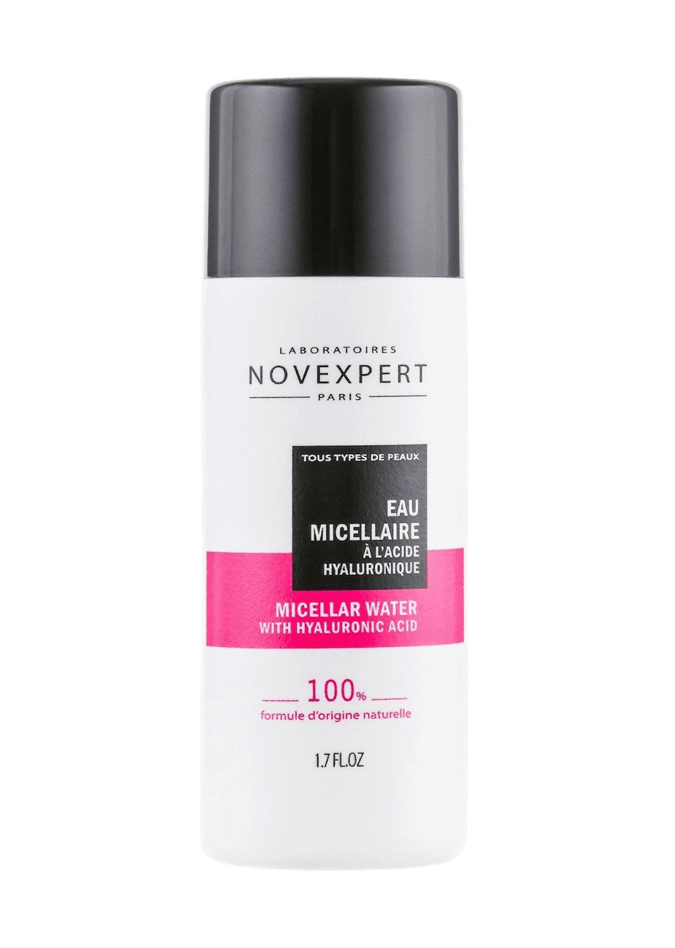 Міцелярна вода для обличчя / Novexpert Micellar Water with Hyaluronic Acid (50 мл)