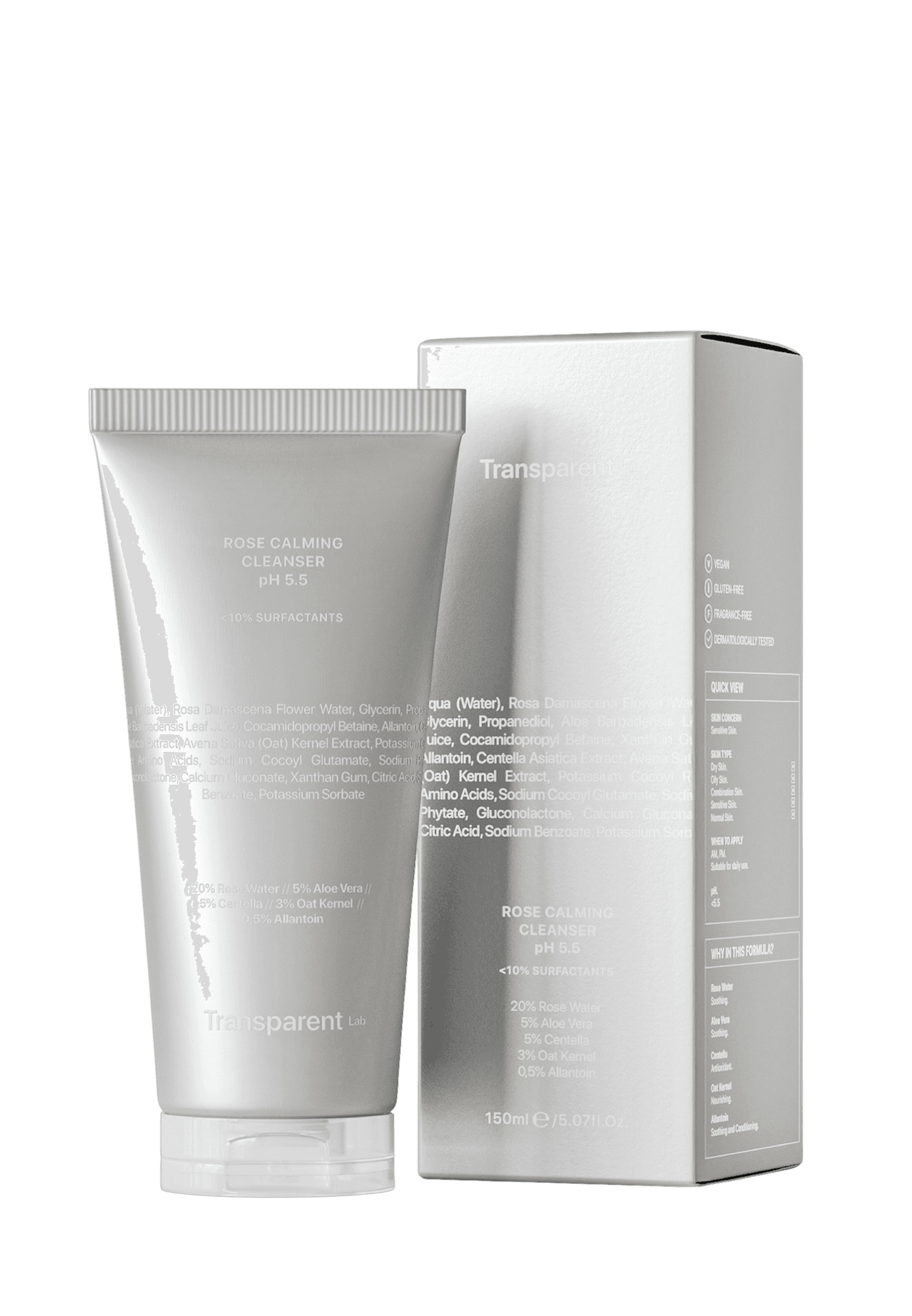 Ніжний гель для очищення / Transparent-Lab Rose Calming Cleanser (150 мл)