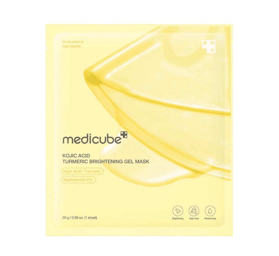 Освітлювальна маска для обличчя Medicube Kojic Acid Turmeric Brightening y Gel Mask (28 г)