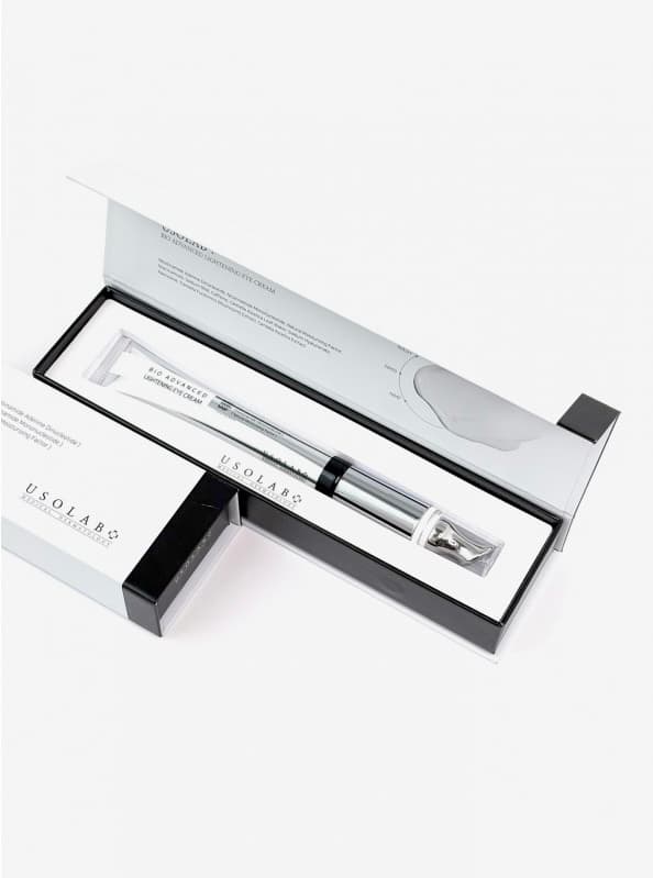 Крем для шкіри навколо очей від темних кіл та набряків / USOLAB Bio Advanced Lightening Eye Cream (25 мл.) 2