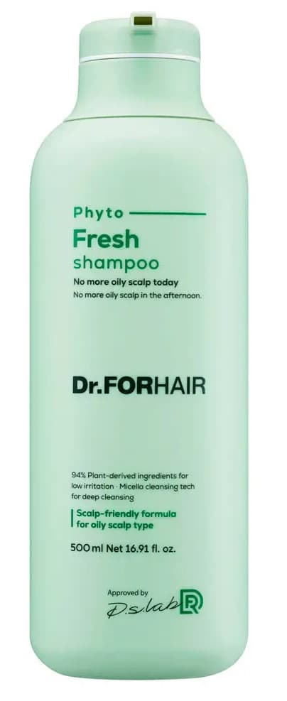 Міцелярний шампунь для жирної шкіри голови / Dr.FORHAIR Phyto Fresh (500 мл)