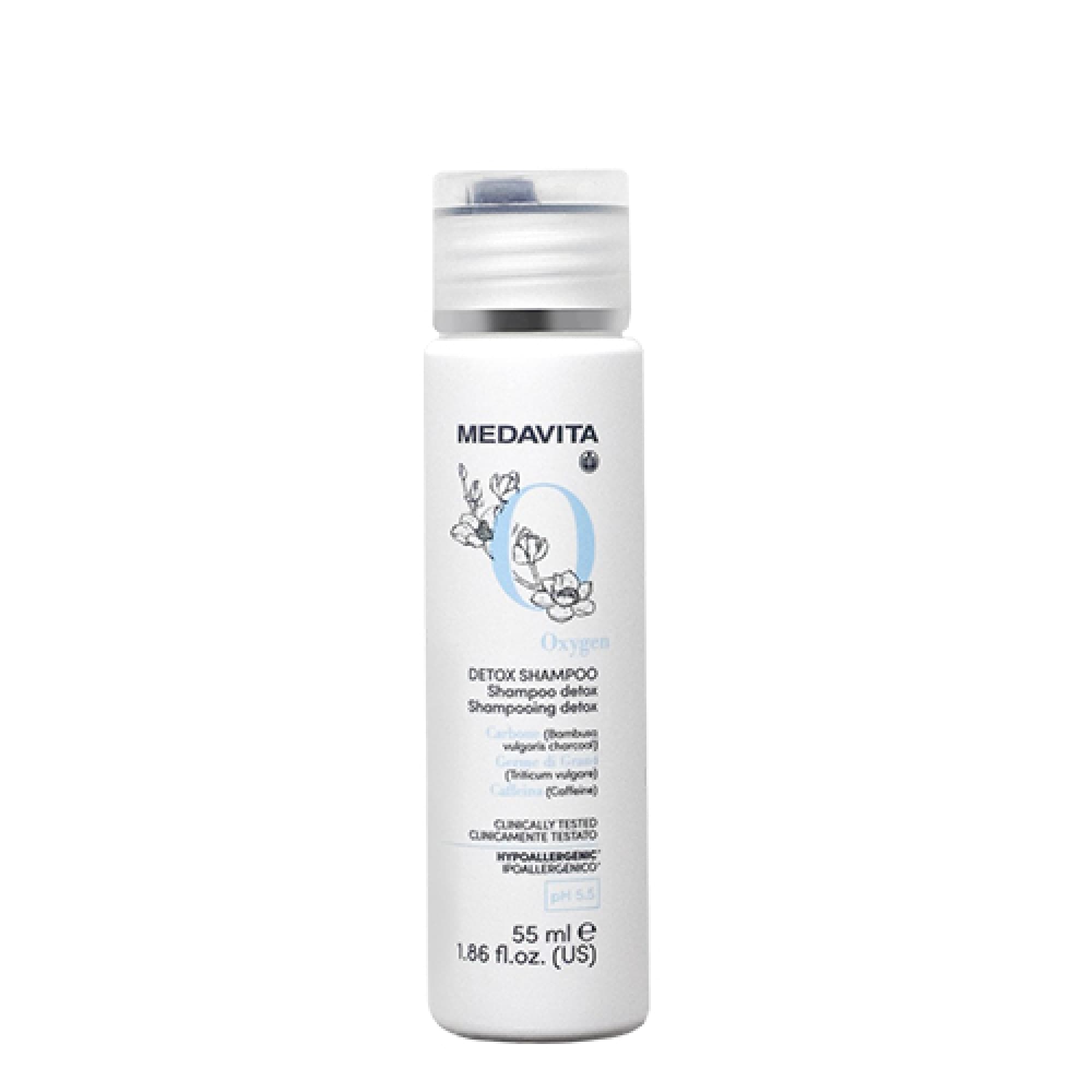 Відновлювальний шампунь-детокс з активним киснем / Medavita Oxygen detox shampoo (55 мл)
